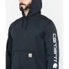 Carhartt Men's Hooded Logo-Sleeve Sweatshirt