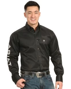 Ariat Men's Long Sleeve Logo Long Sleeve Western Shirt 