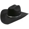 Silverado Silver-tone Inset Hat Band Wool Felt Cowboy Hat
