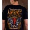 Cowboy Up Men's Skeleton Cowboy Short Sleeve Graphic T-Shirt
