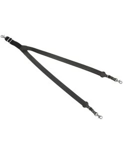 Nocona Black Leather Suspenders