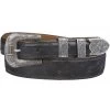 Lucchese Men's Black Full Quill Ostrich Leather Belt