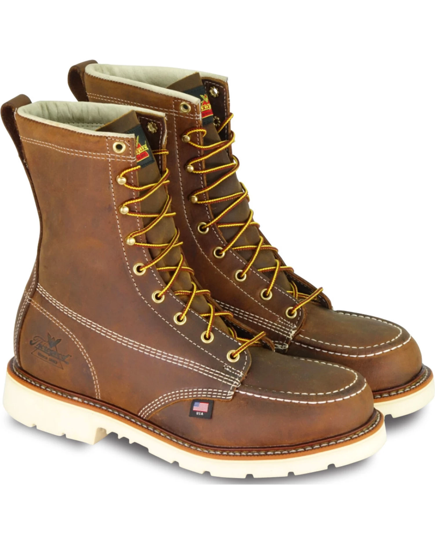 Thorogood Men's Steel Toe Lace Up Work Boots