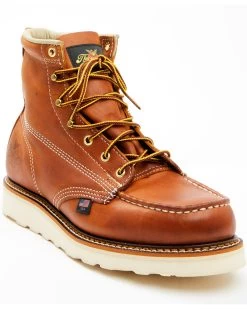 Thorogood Men's 6" Moc Toe Lace-Up Work Boots
