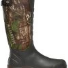 LaCrosse Men's 4X Alpha Realtree Xtra Green Snake Boots - Round Toe