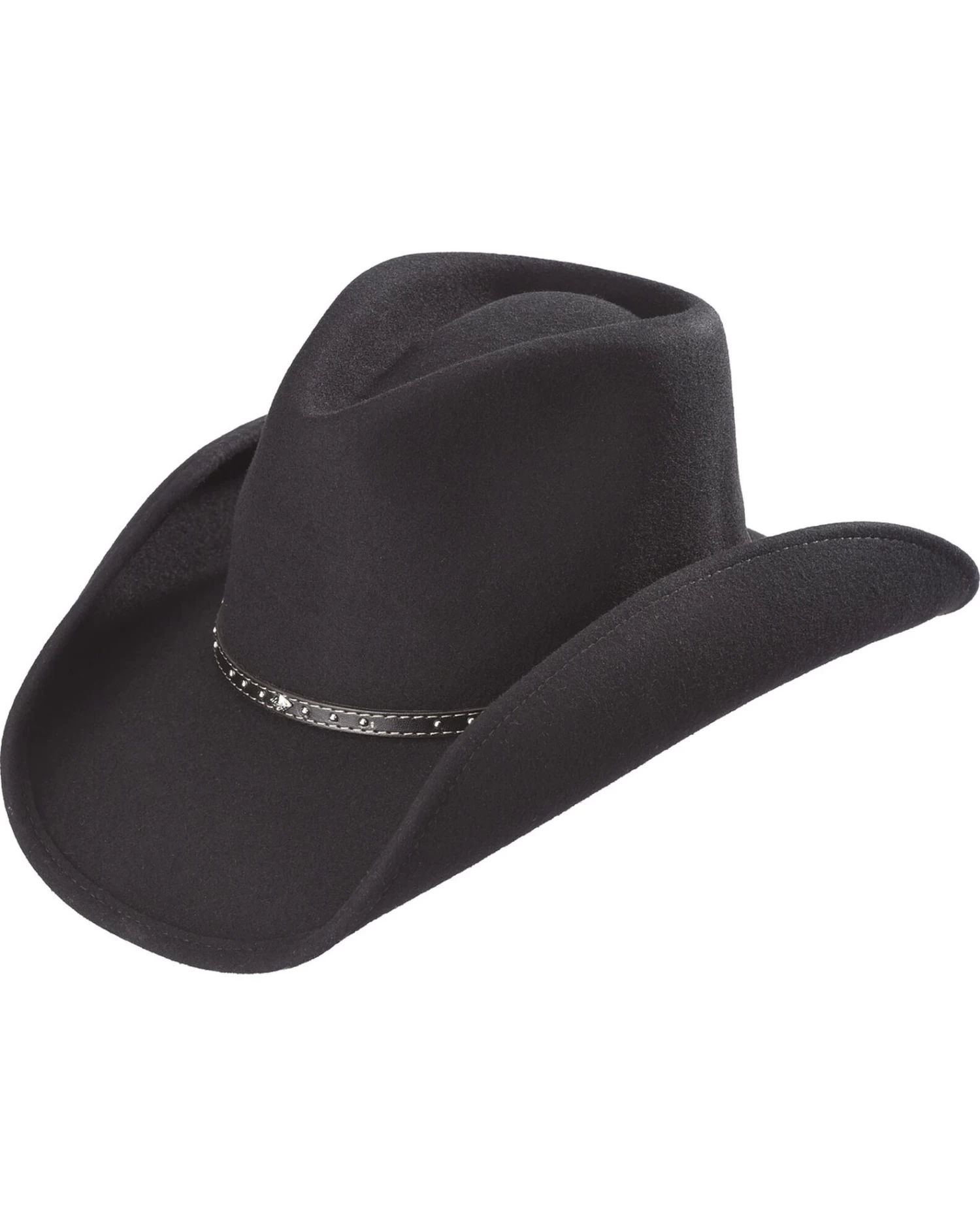 Cody James Men's Black Felt Pinch Front Western Hat