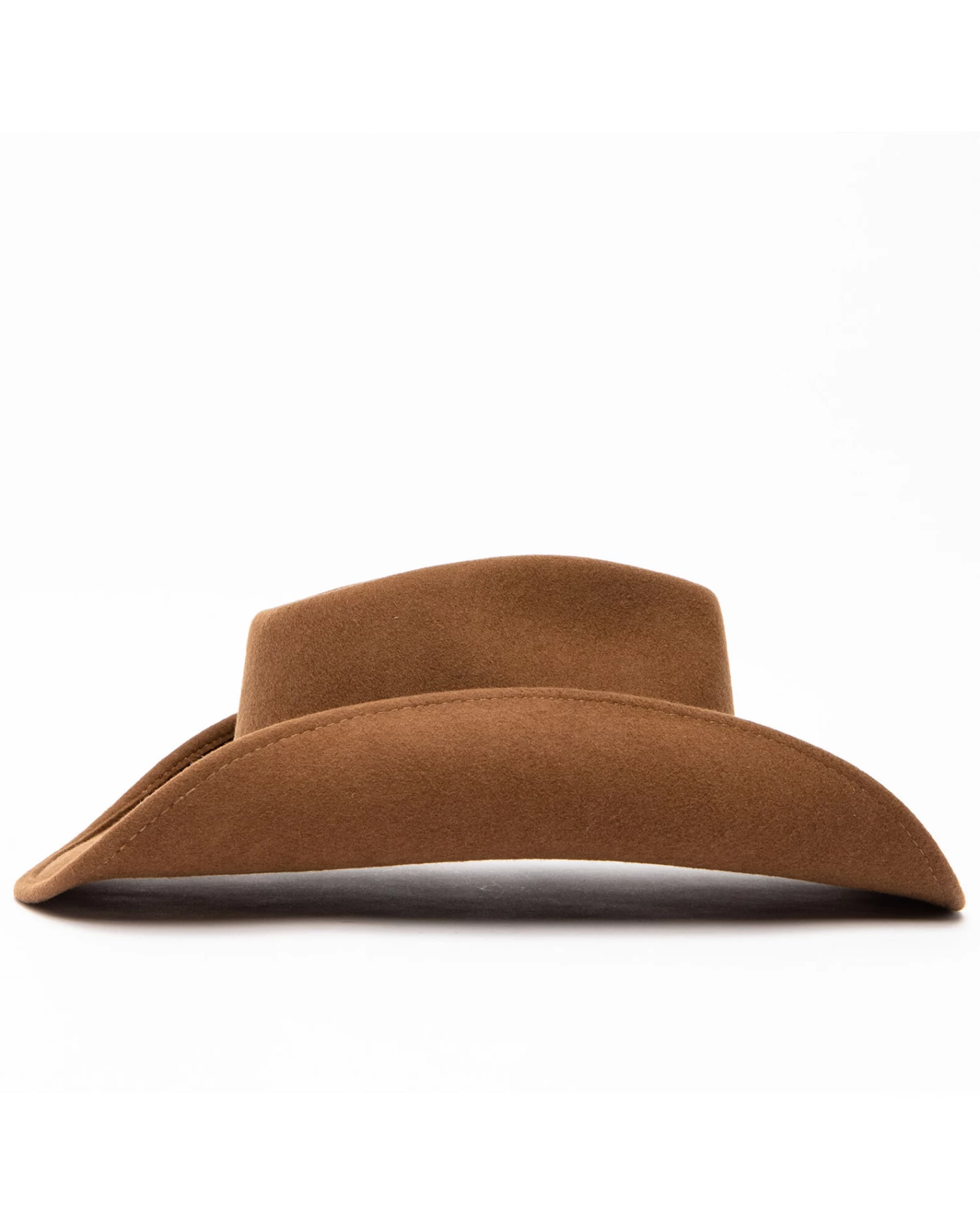 Cody James Men's Fawn Pinch Front Leather Stud Band Wool Hat - Image 3