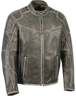 Milwaukee Leather Men's Vintage Distressed Triple Vented Jacket