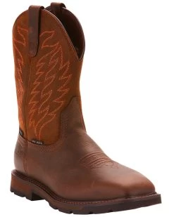 Ariat Men's Groundbreaker H20 Western Boots - Steel Toe 
