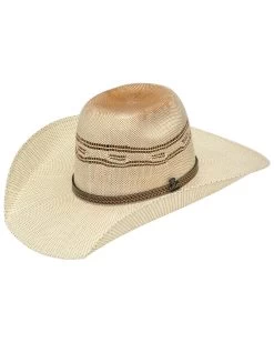 Ariat Men's Natural Brick Top Bangora Straw Western Hat 