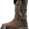 Ariat Men's Rebar Patriot Waterproof Western Work Boots - Composite Toe