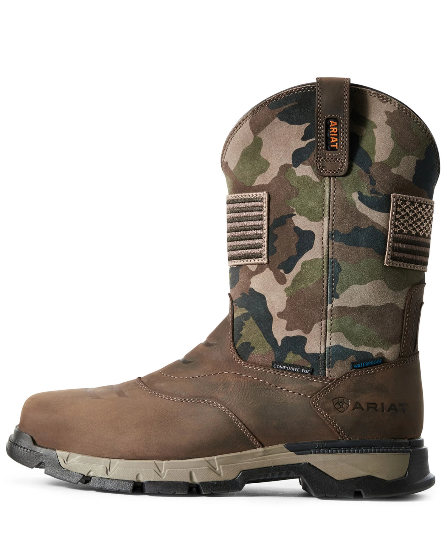 Ariat Men's Rebar Patriot Waterproof Western Work Boots - Composite Toe - Image 2