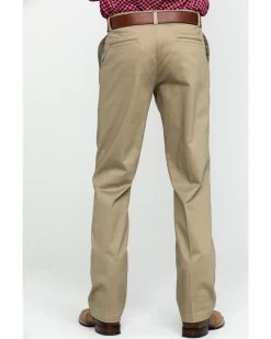 Wrangler Men's Khaki Casual Pleated Front Western Pants 