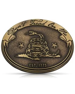 Montana Silversmiths Men's Don'e Tread On Me Gadsden Buckle
