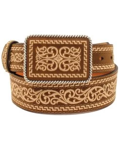 Nocona Men's Tapered Plate Western Belt