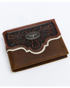 Cody James Men's Tooled Bifold Wallet