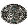 Cody James Men's Fancy Feathers Turquoise Buckle