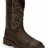 Justin Men's Amarillo Cactus Western Work Boots - Steel Toe