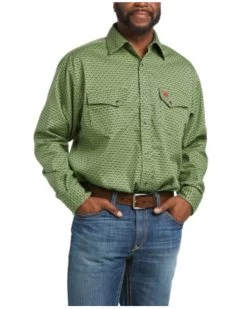 Ariat Men's FR Bellavia Long Sleeve Snap Work Shirt 