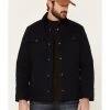 Pendleton Men's Solid Quilted Canvas Snap-Front Shirt Jacket 