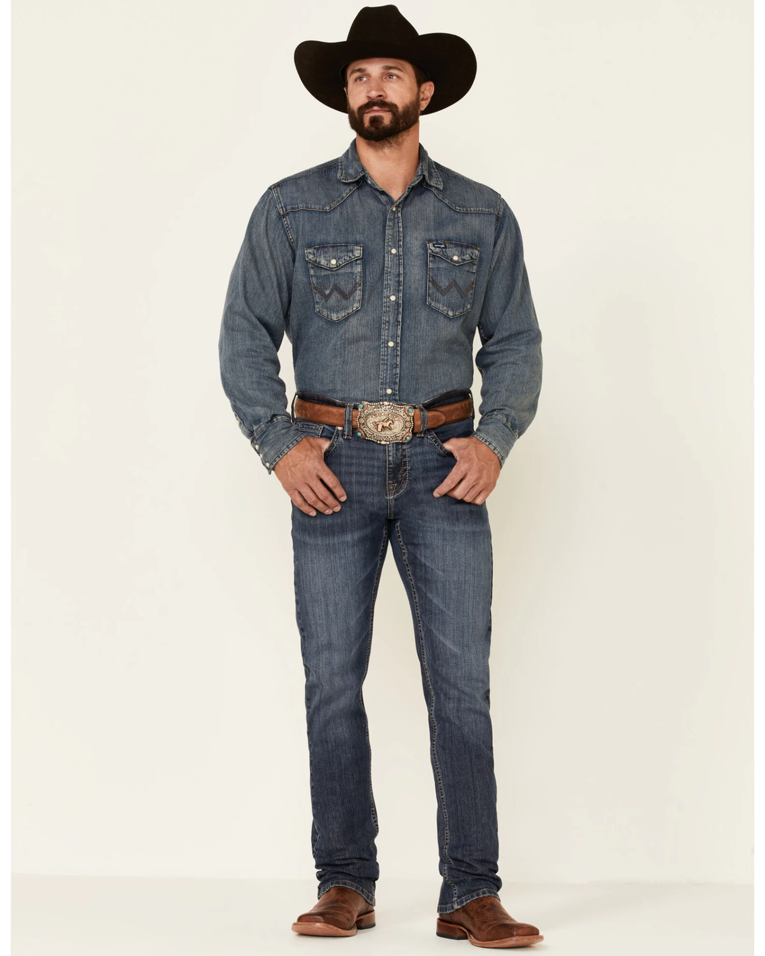 Cody James Men's Dark Wash Courtright Stretch Slim Straight JeansÂ