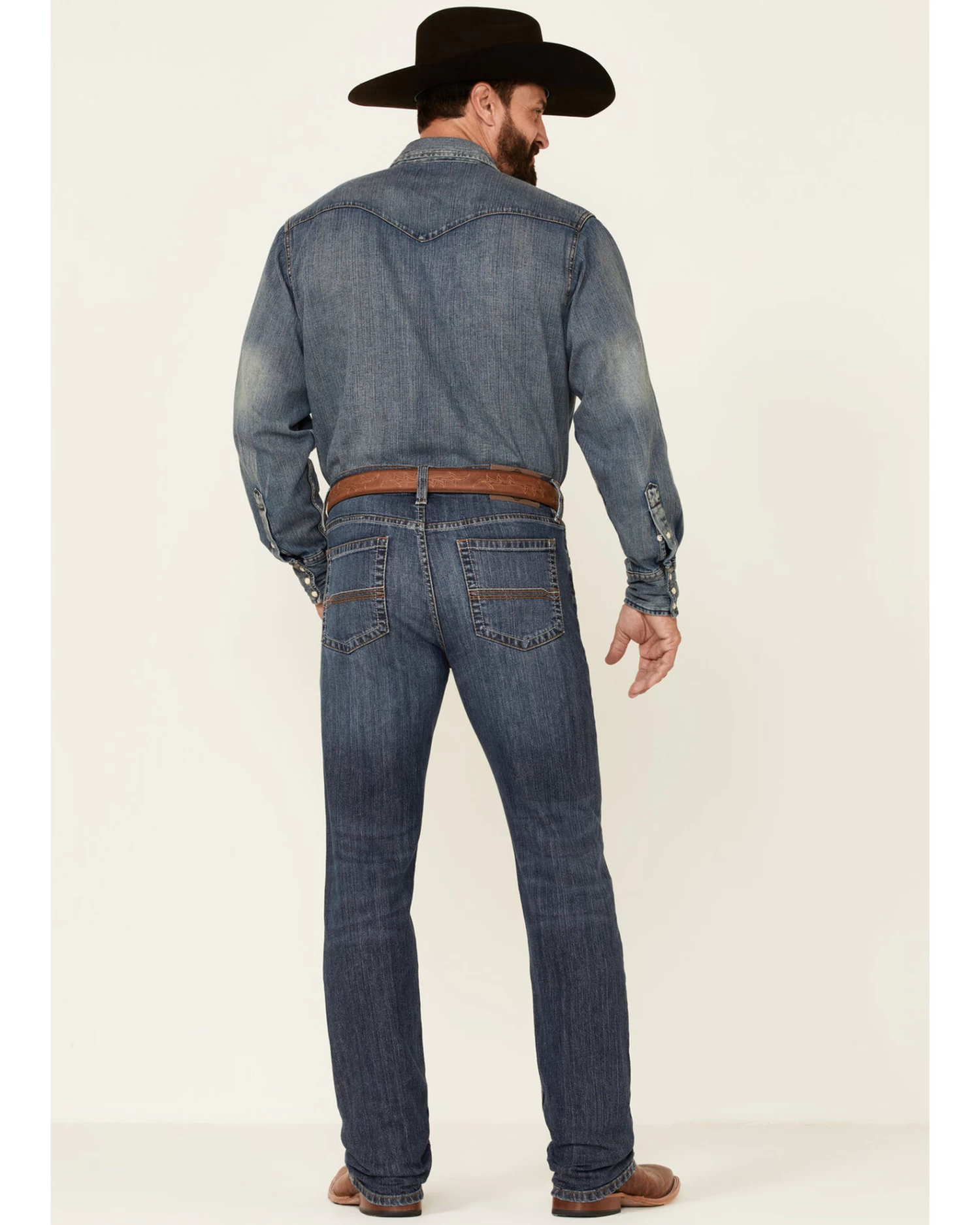 Cody James Men's Dark Wash Courtright Stretch Slim Straight Jeans - Image 4