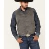 Outback Trading Co. Men's Iron Gray Sebastian Snap-Front Vest 