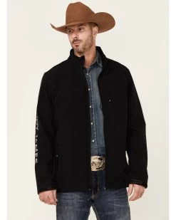 Cody James Core Men's Serape Logo Sleeve Zip-Front Steamboat Jacket 