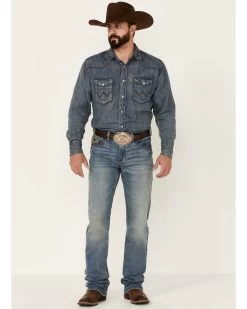 Cody James Core Men's Whistle Medium Wash Stretch Stackable Straight Jeans 