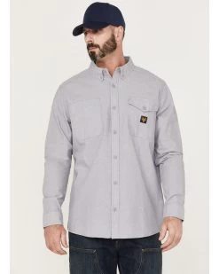 Hawx Men's Chambray Sun Protection Western Shirt 