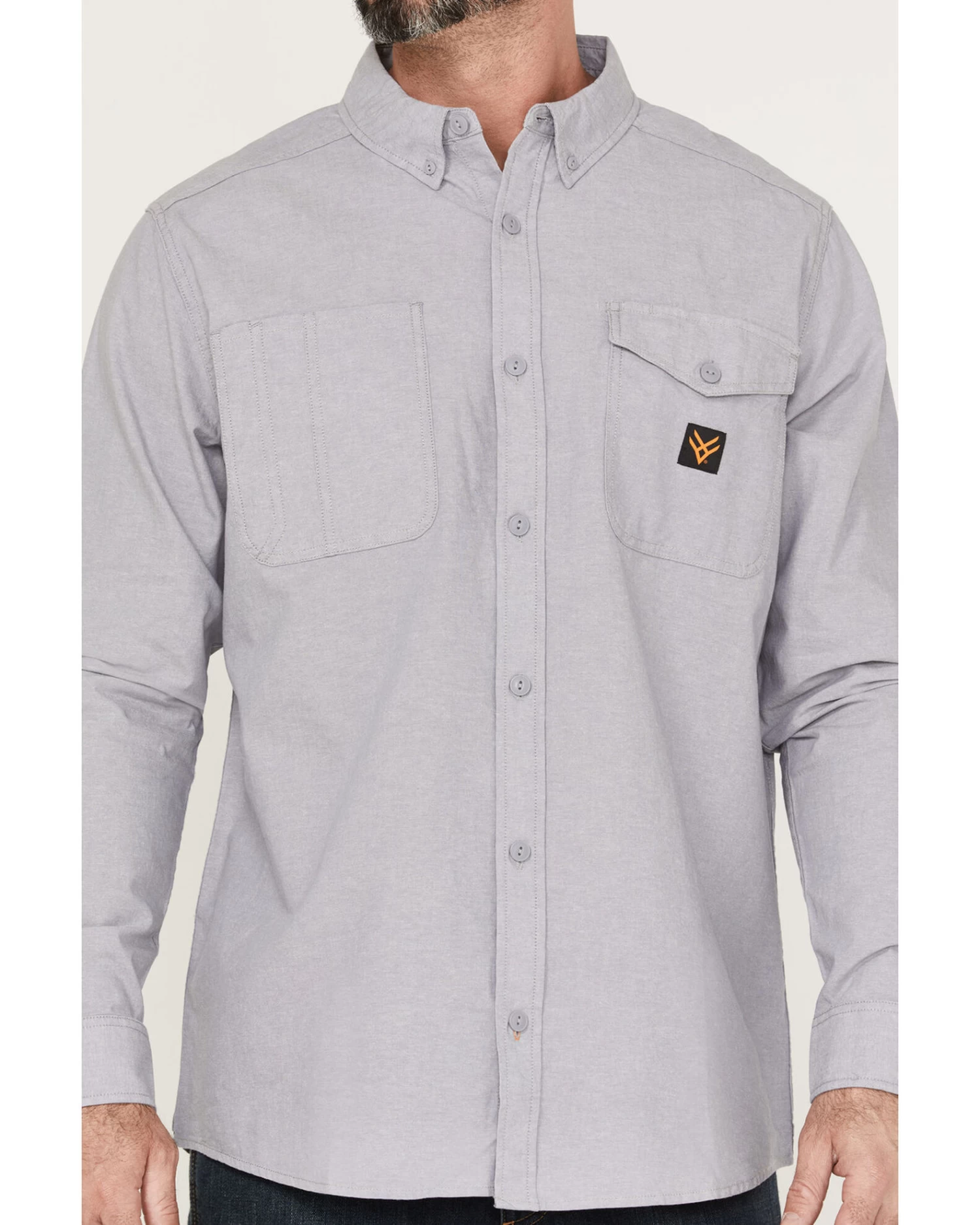 Hawx Men's Chambray Sun Protection Western Shirt - Image 3