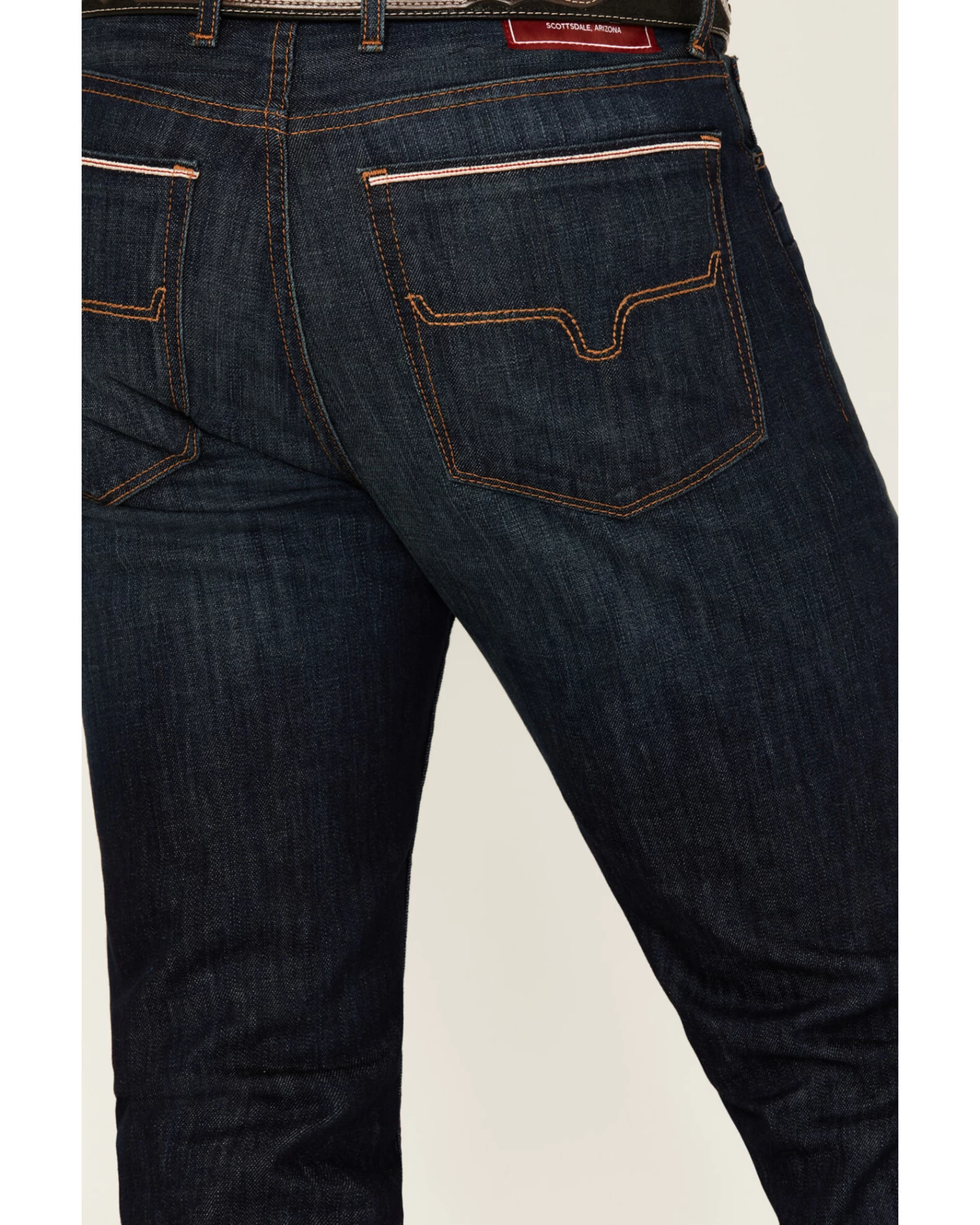 Kimes Ranch Men's Roger Dark Wash Stretch Slim Bootcut Jeans - Image 4