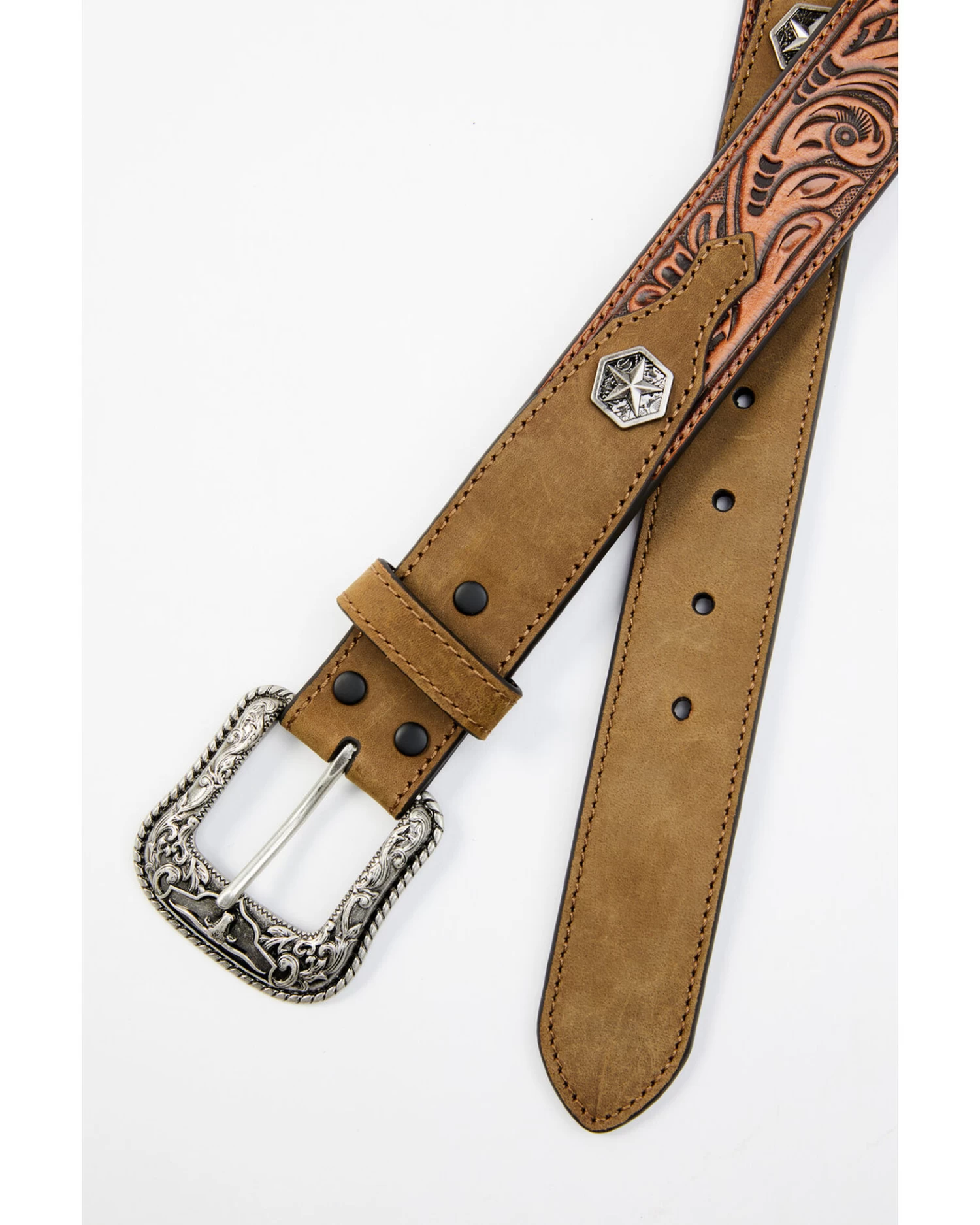 Cody James Men's Texas Star Concho Belt - Image 2