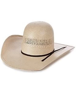 Rodeo King Tan & Ivory 25X Fort Worth Shantung Straw Western Hat 