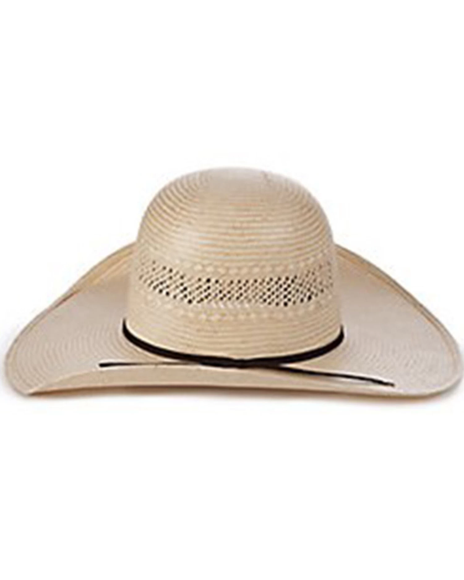 Rodeo King Tan & Ivory 25X Fort Worth Shantung Straw Western Hat - Image 2