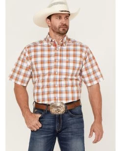 Ariat Men's Bodhi Small Plaid Short Sleeve Button Down Western Shirt