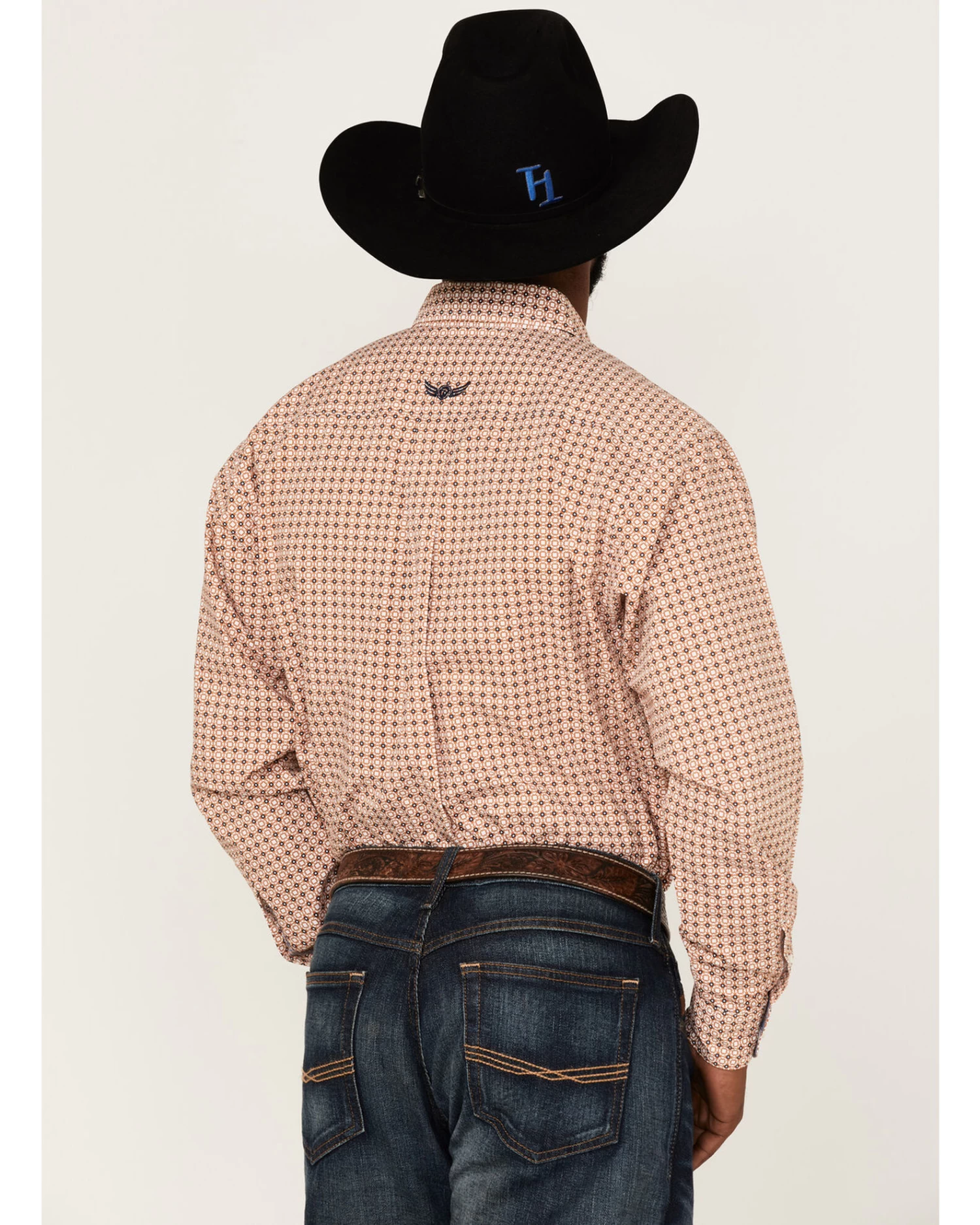 Ariat Men's Relentless Braiding Stretch Geo Print Long Sleeve Button Down Western Shirt - Image 4