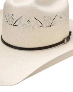 Resistol Men's George Strait Natural Condigo Shantung Straw Western Hat 