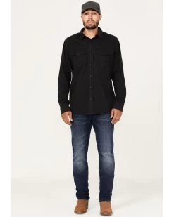 Brothers & Sons Men's Highline Trail Medium Dark Wash Stretch Slim Straight Jeans 