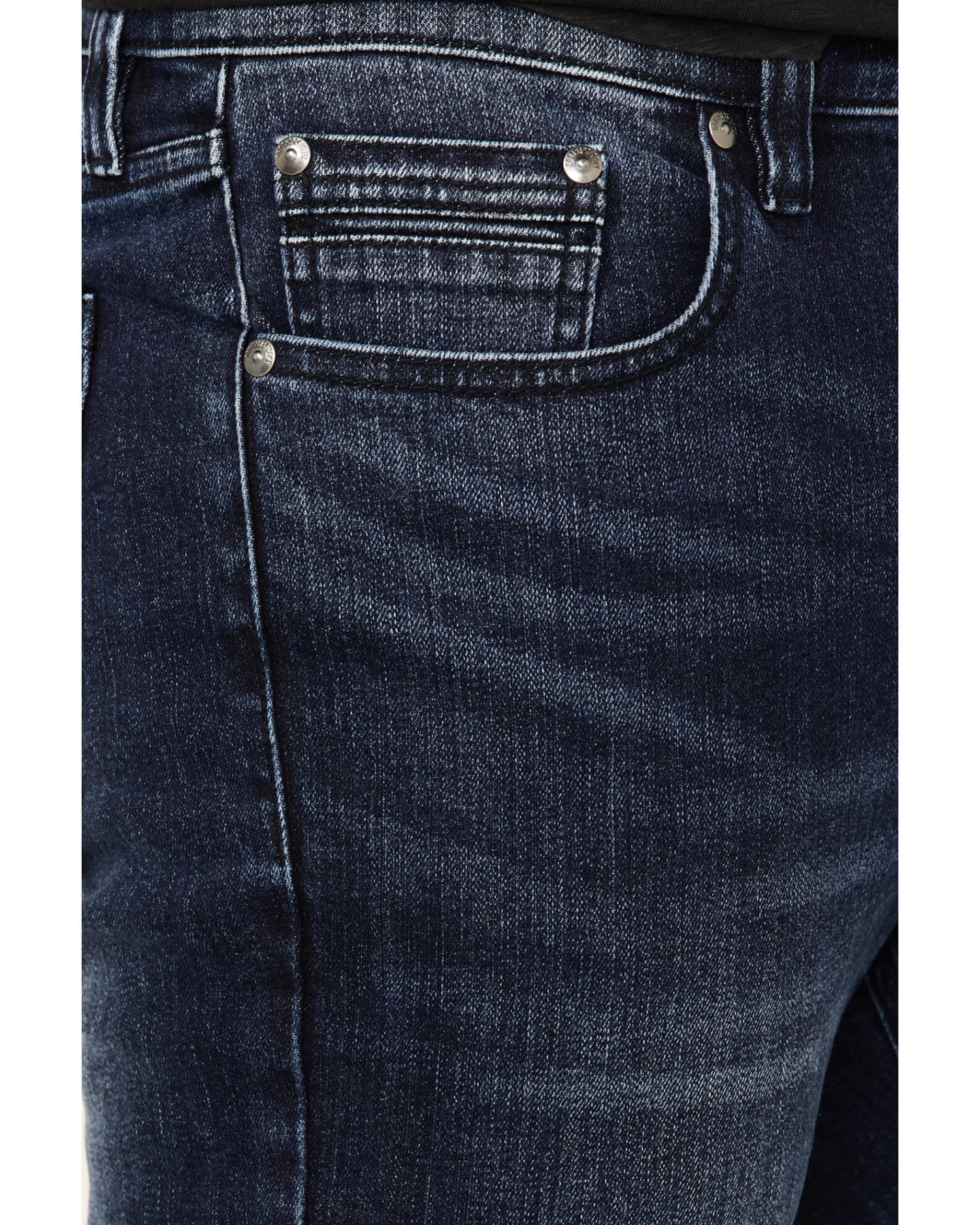Brothers & Sons Men's Highline Trail Medium Dark Wash Stretch Slim Straight Jeans - Image 2