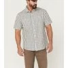 Resistol Men's Malone Small Plaid Short Sleeve Button Down Western Shirt 