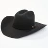 Cody James Men's 5X Self Band Cattleman Fur Blend Western Hat - Black 