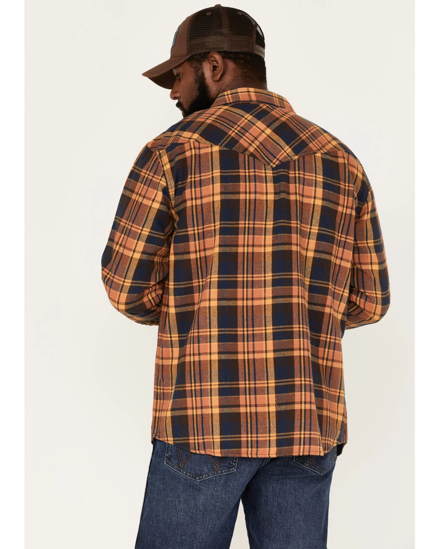 Cody James Men's Wood Chuck Large Plaid Print Long Sleeve Snap Western Flannel Shirt - Big & Tall - Image 4