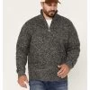 Pacific Teaze Men's 1/4 Zip Pullover Plaid Lined Bonded Sweater