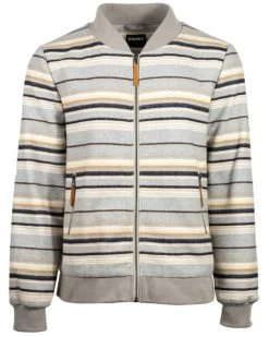 Hooey Men's Striped Full-Zip BomberĀ Jacket