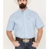 George Strait By Wrangler Men's Plaid Button-Down Western Shirt