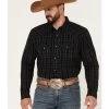 Blue Ranchwear Men's Twill Long Sleeve Snap Shirt