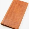 Cody James Men's Brown Embossed Croco Rodeo Leather Wallet