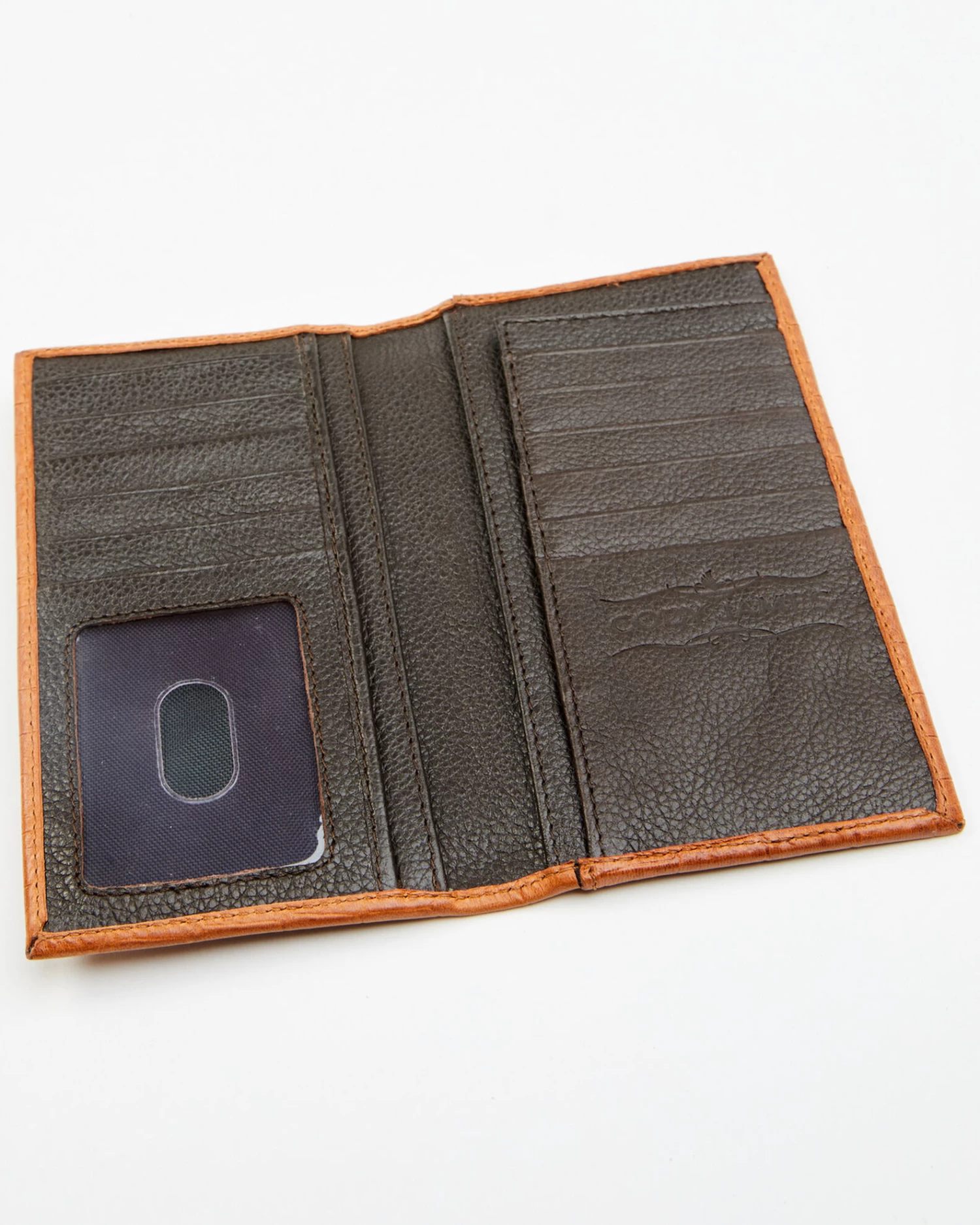 Cody James Men's Brown Embossed Croco Rodeo Leather Wallet - Image 3