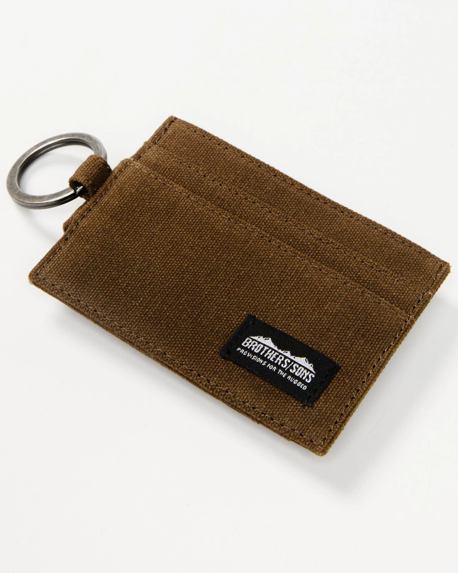Brothers & Sons Brown Keychain & Credit Card Wallet